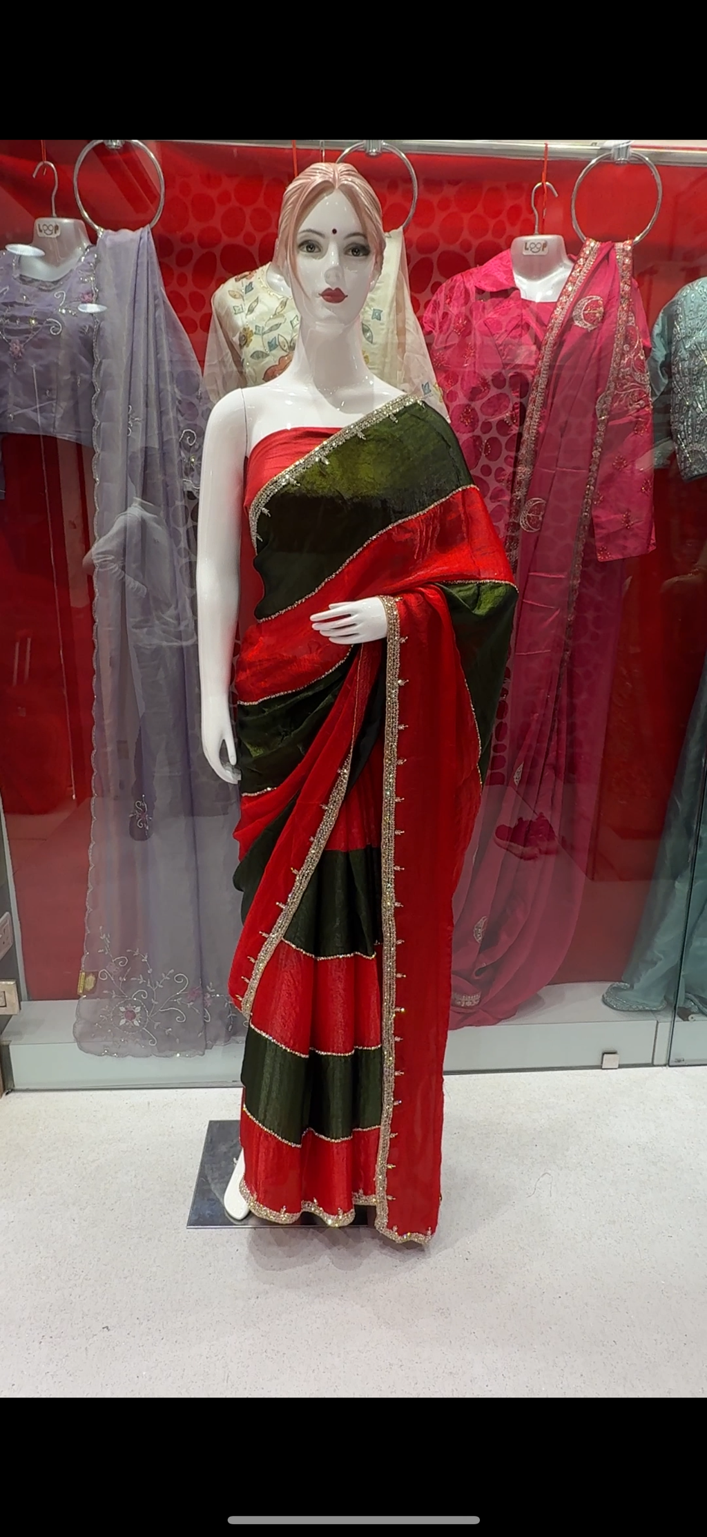 Red Boutique Saree