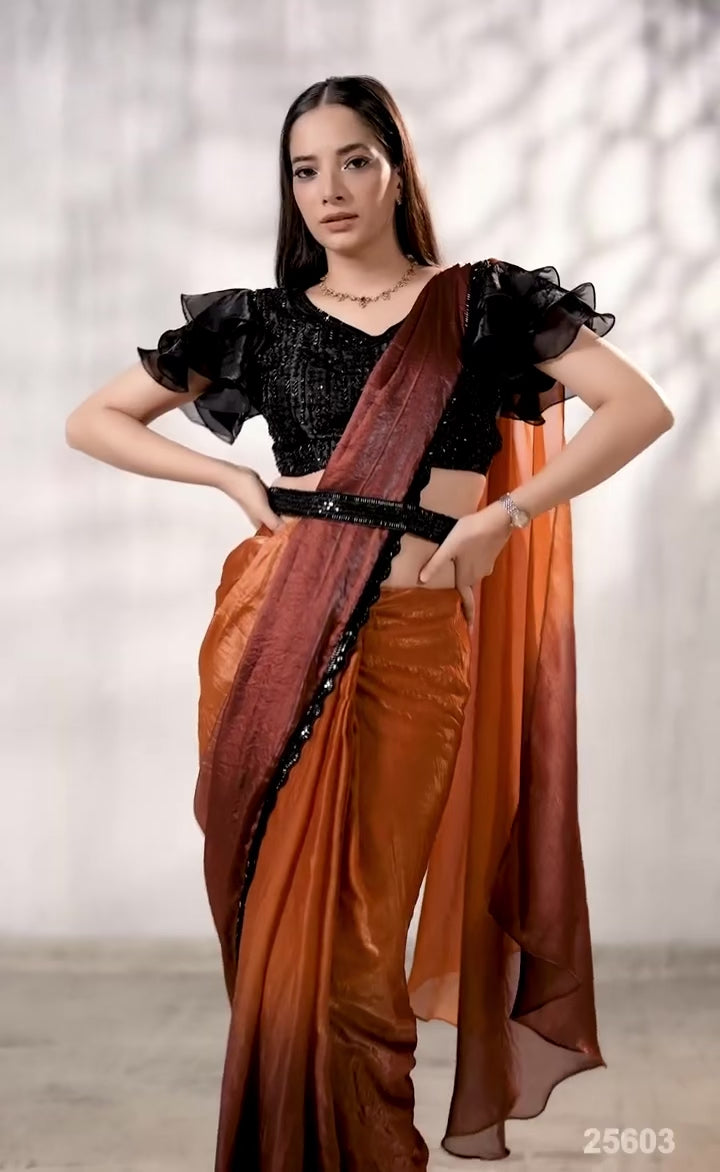 The Autumn Blaze Saree